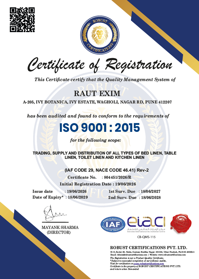 ISO Quality Certificate